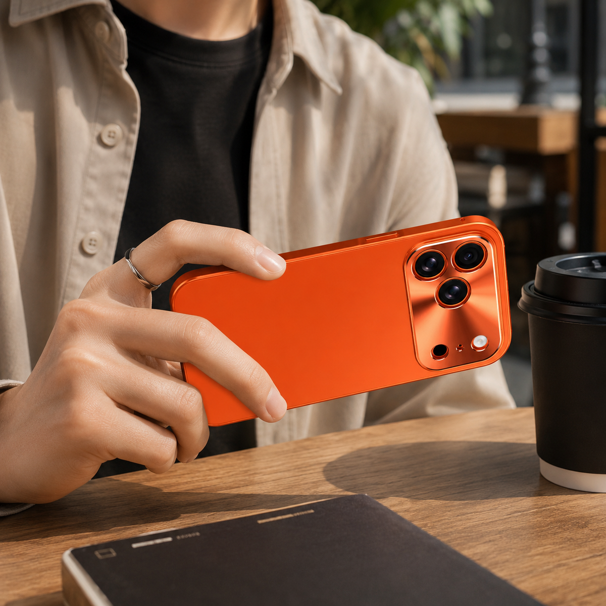 Premium iPhone Case Ultra Thin Protective Cover Aluminum Alloy Frame Frosted Matte Backplate Shockproof Camera Lens Guard Slim Lightweight Design