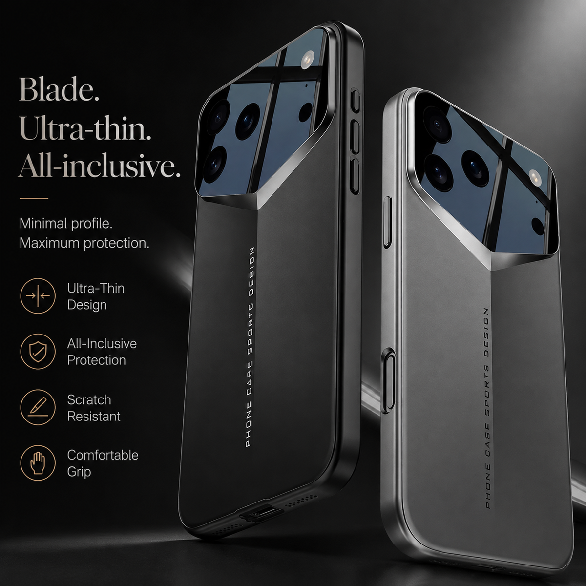 Premium iPhone Case Ultra Thin Protective Cover Camera Lens Protection Shockproof Anti Scratch Slim Hard Back Full Coverage Lightweight Matte Design