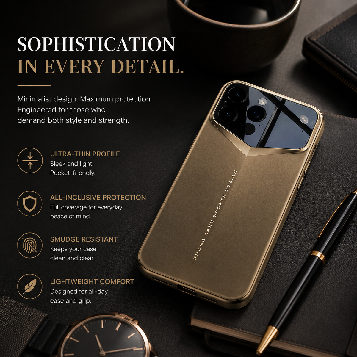 Premium iPhone Case Ultra Thin Protective Cover Camera Lens Protection Shockproof Anti Scratch Slim Hard Back Full Coverage Lightweight Matte Design