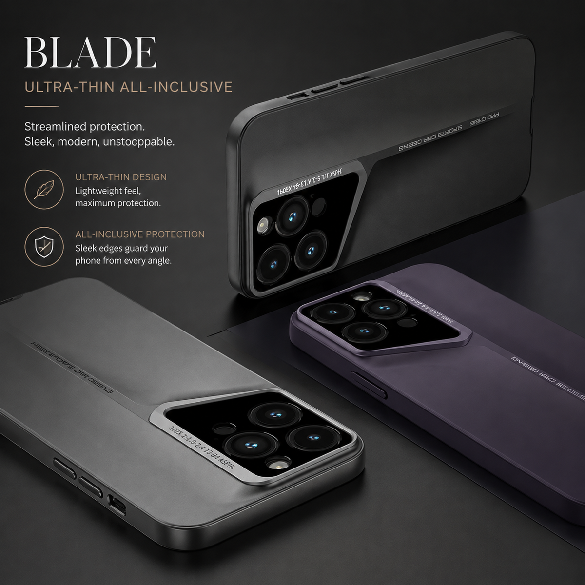 Premium iPhone Case Ultra Thin Protective Cover Camera Lens Protection Shockproof Anti Scratch Slim Hard Back Full Coverage Lightweight Matte Design