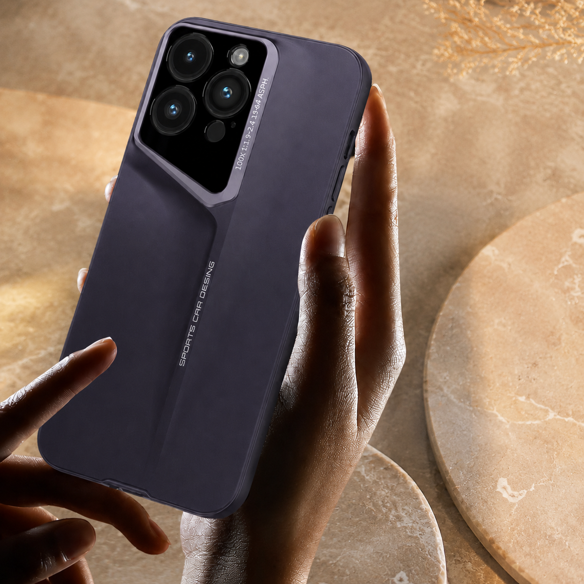 Premium iPhone Case Ultra Thin Titanium Blade Cover Shockproof Camera Lens Protection Lightweight Protective Case Slim Anti Scratch Durable Hard Back Design