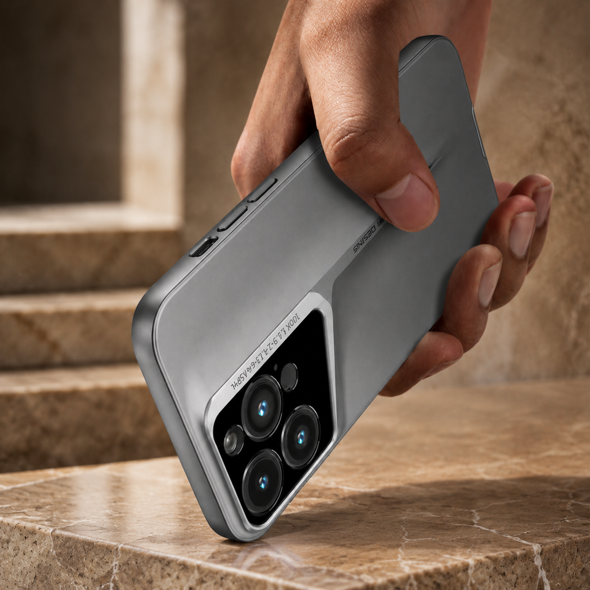 Premium iPhone Case Ultra Thin Titanium Blade Cover Shockproof Camera Lens Protection Lightweight Protective Case Slim Anti Scratch Durable Hard Back Design