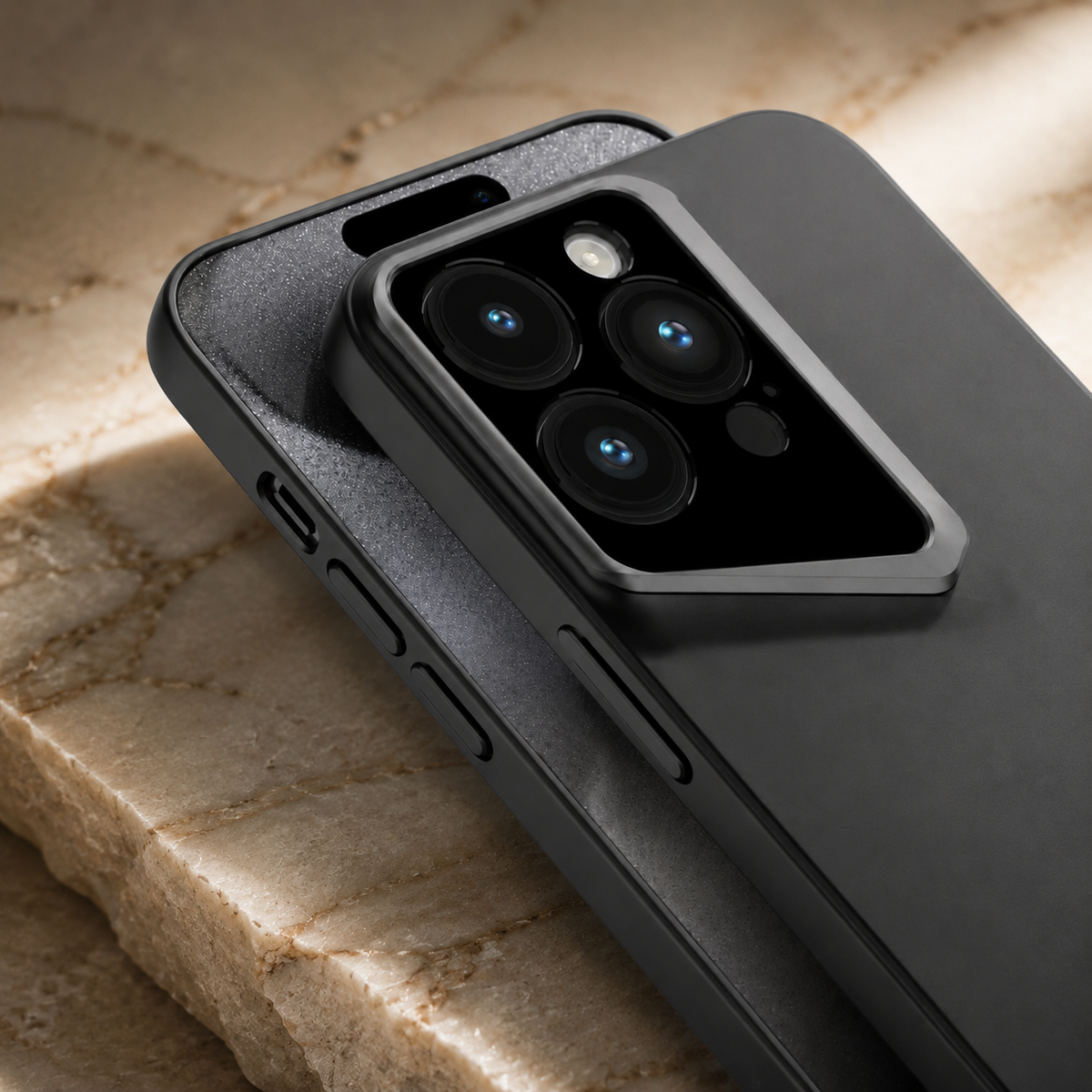 Premium iPhone Case Ultra Thin Titanium Blade Cover Shockproof Camera Lens Protection Lightweight Protective Case Slim Anti Scratch Durable Hard Back Design