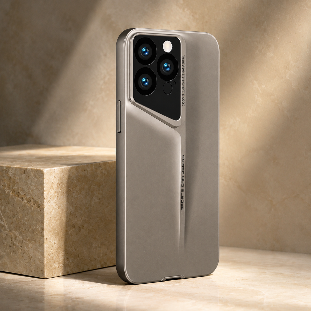 Premium iPhone Case Ultra Thin Titanium Blade Cover Shockproof Camera Lens Protection Lightweight Protective Case Slim Anti Scratch Durable Hard Back Design