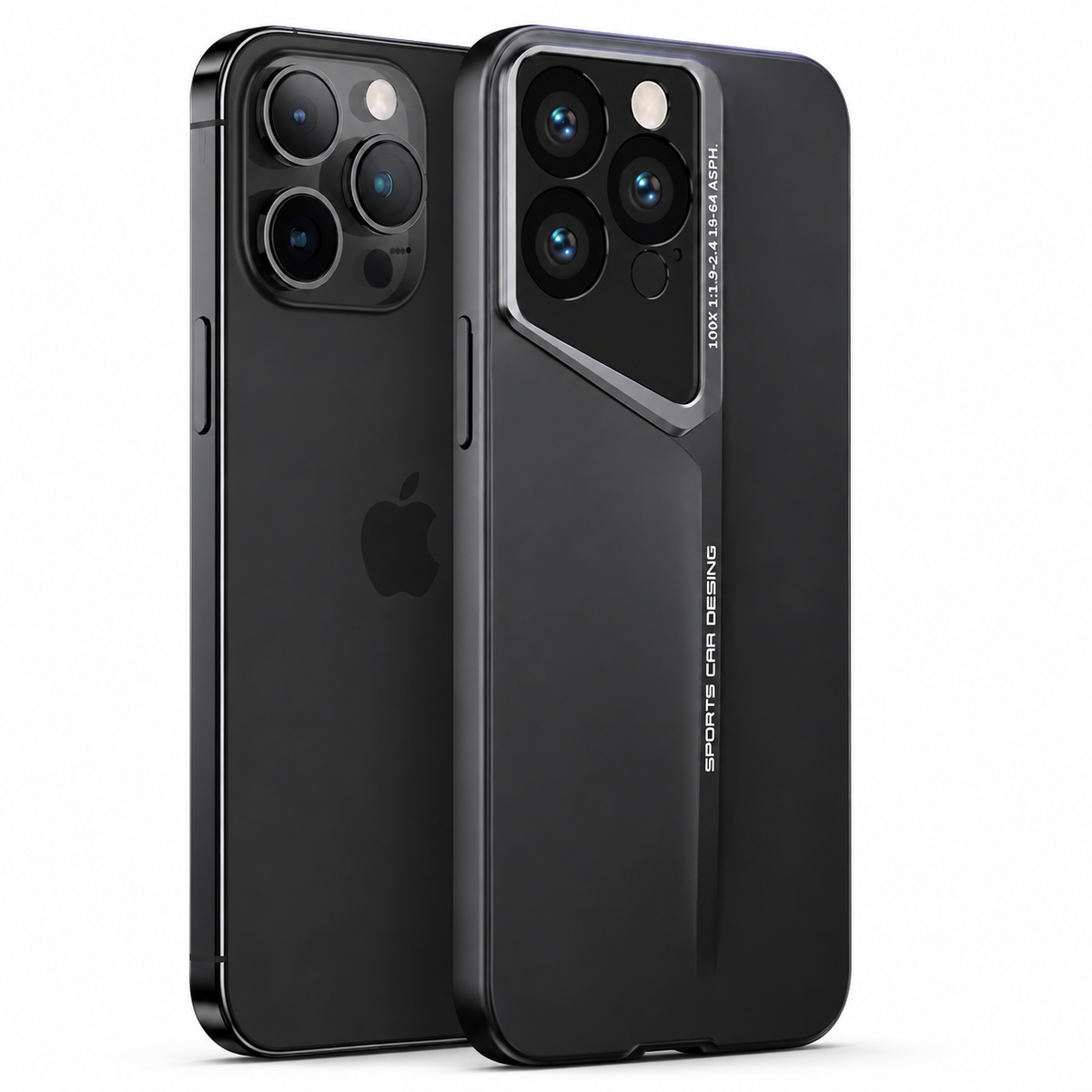 Premium iPhone Case Ultra Thin Titanium Blade Cover Shockproof Camera Lens Protection Lightweight Protective Case Slim Anti Scratch Durable Hard Back Design