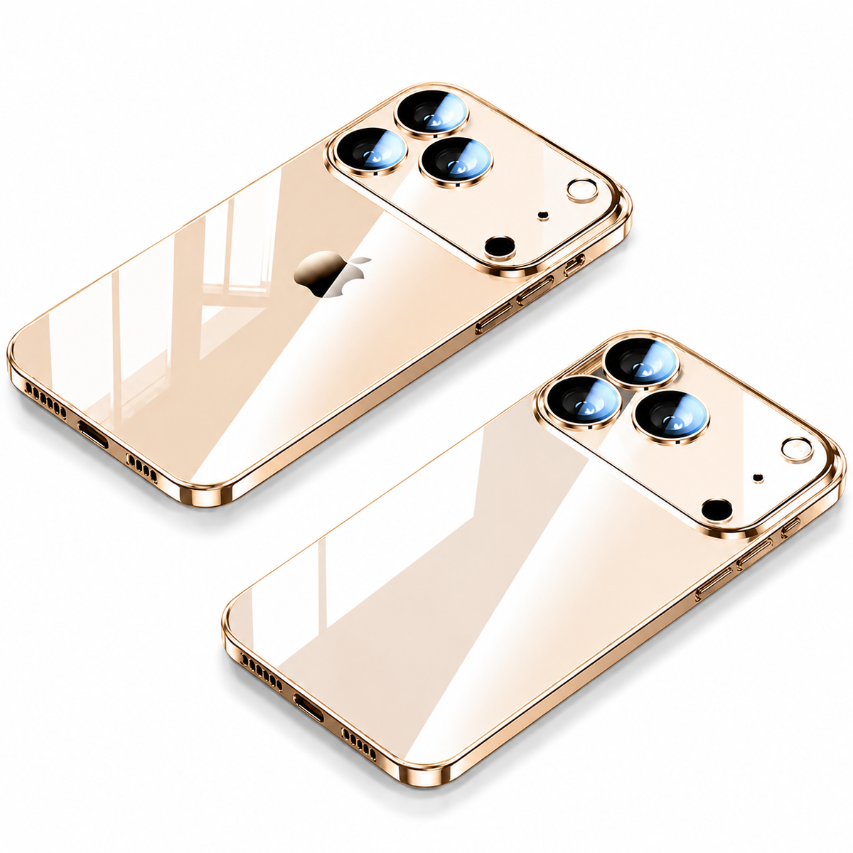 Premium iPhone Case Ultra Thin Transparent TPU Cover Full Lens Protection Shockproof Anti Fingerprint Non Slip Slim Lightweight Anti Scratch Clear Design