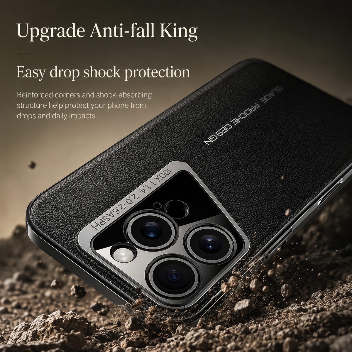 Premium iPhone Case Vegan Leather Hard Back Protective Cover Camera Lens Protection Anti Fingerprint Anti Scratch Slim Lightweight Minimalist Soft Touch