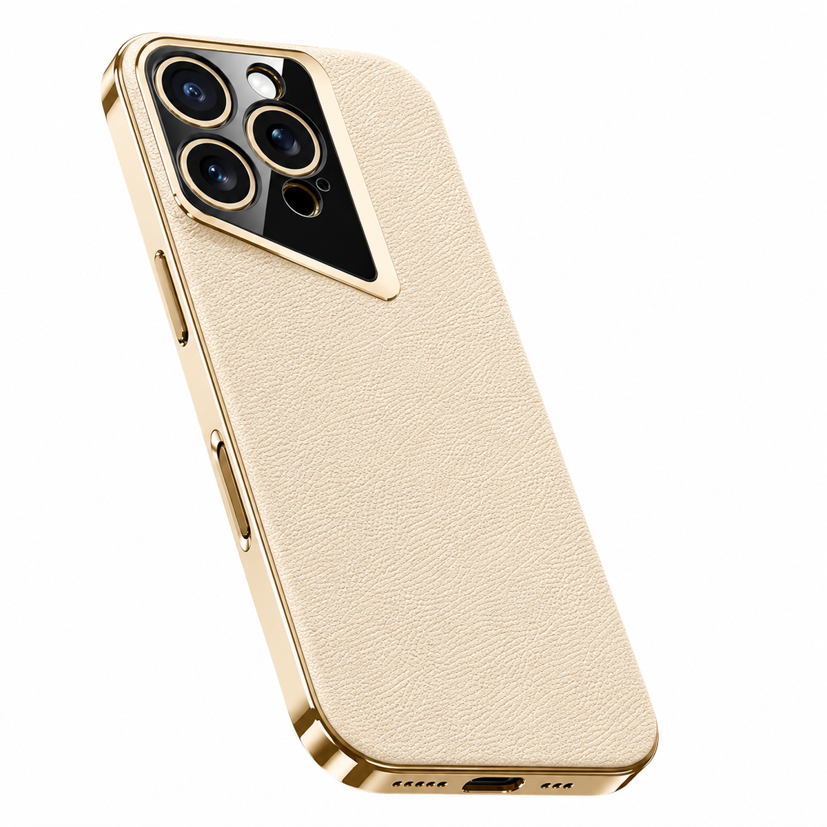 Premium iPhone Case Vegan Leather Hard Back Protective Cover Camera Lens Protection Anti Fingerprint Anti Scratch Slim Lightweight Minimalist Soft Touch
