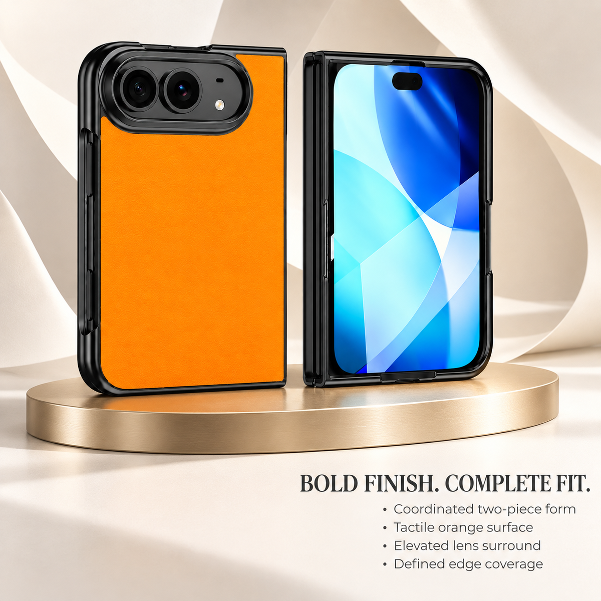 Premium iPhone Case Vegan Leather Sheepskin Texture Business Matte Foldable Shockproof Anti Scratch Non Slip Full Protection Slim Protective Cover Case