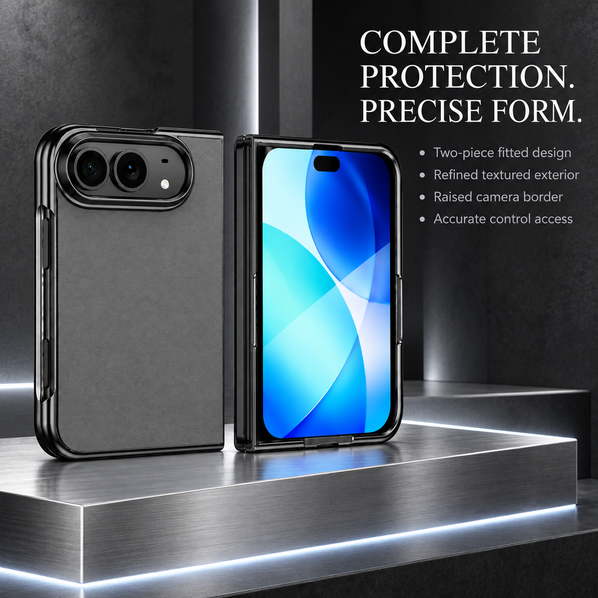 Premium iPhone Case Vegan Leather Sheepskin Texture Business Matte Foldable Shockproof Anti Scratch Non Slip Full Protection Slim Protective Cover Case