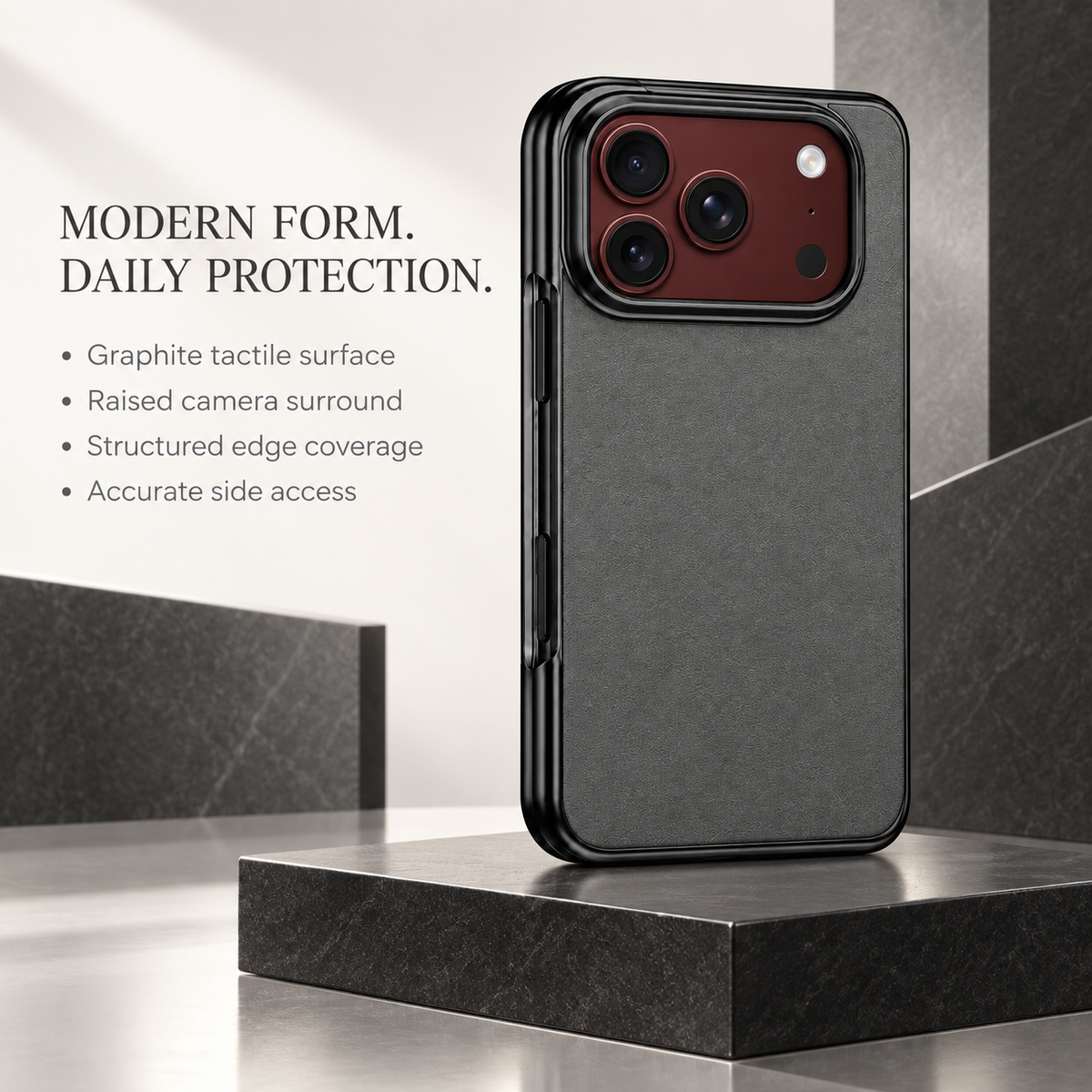 Premium iPhone Case Vegan Leather Sheepskin Texture Business Matte Foldable Shockproof Anti Scratch Non Slip Full Protection Slim Protective Cover Case