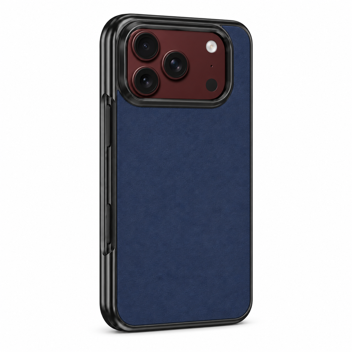 Premium iPhone Case Vegan Leather Sheepskin Texture Business Matte Foldable Shockproof Anti Scratch Non Slip Full Protection Slim Protective Cover Case