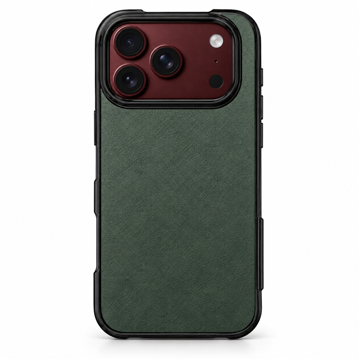 Premium iPhone Case Vintage Leather Style Semi Clear Acrylic Soft Touch Sweat Resistant Slim Foldable Protective Shockproof Phone Cover Case Design