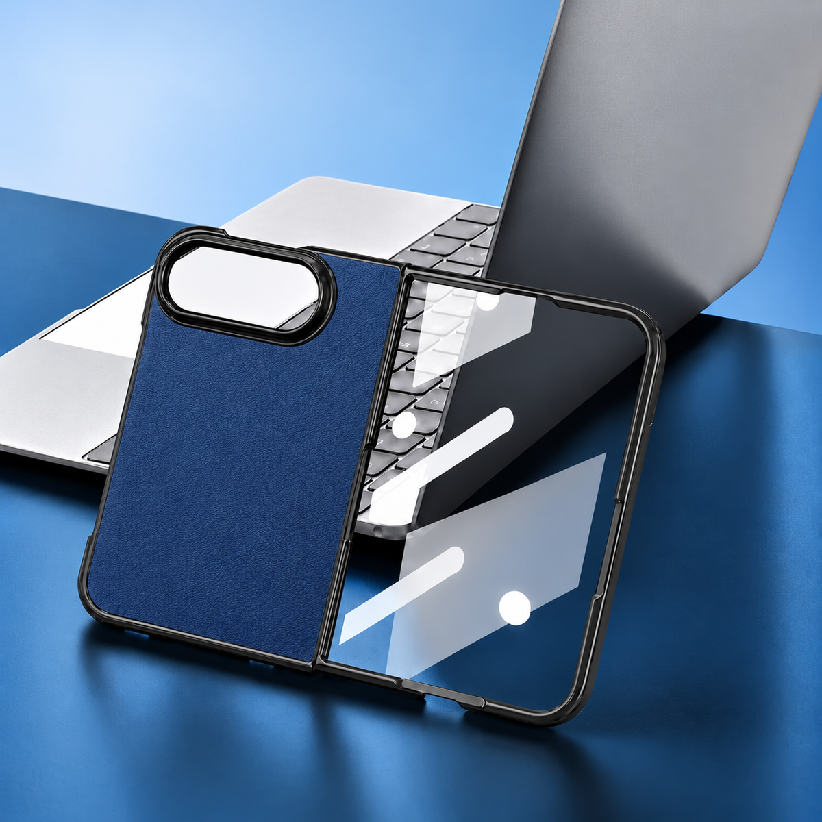 Premium iPhone Case Vintage Leather Style Semi Clear Acrylic Soft Touch Sweat Resistant Slim Foldable Protective Shockproof Phone Cover Case Design