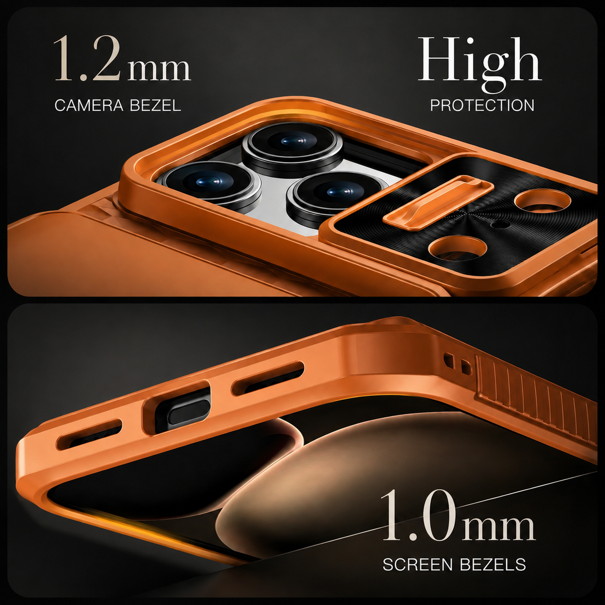 Premium iPhone Case Wallet Card Holder Sliding Camera Cover Stand MagSafe Compatible RFID Blocking Dual Layer Shockproof Heavy Duty Full Protection Design