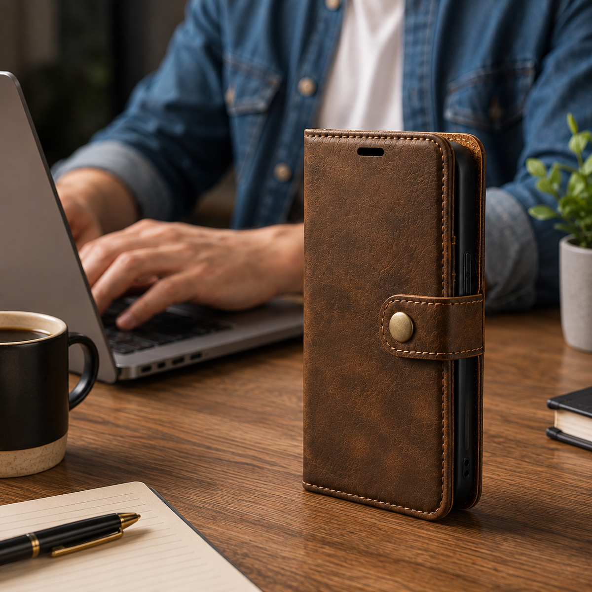 Premium iPhone Case Wallet MagSafe Compatible Detachable Magnetic Leather Shockproof Protective Cover Card Holder Camera Lens Protection Slim Design
