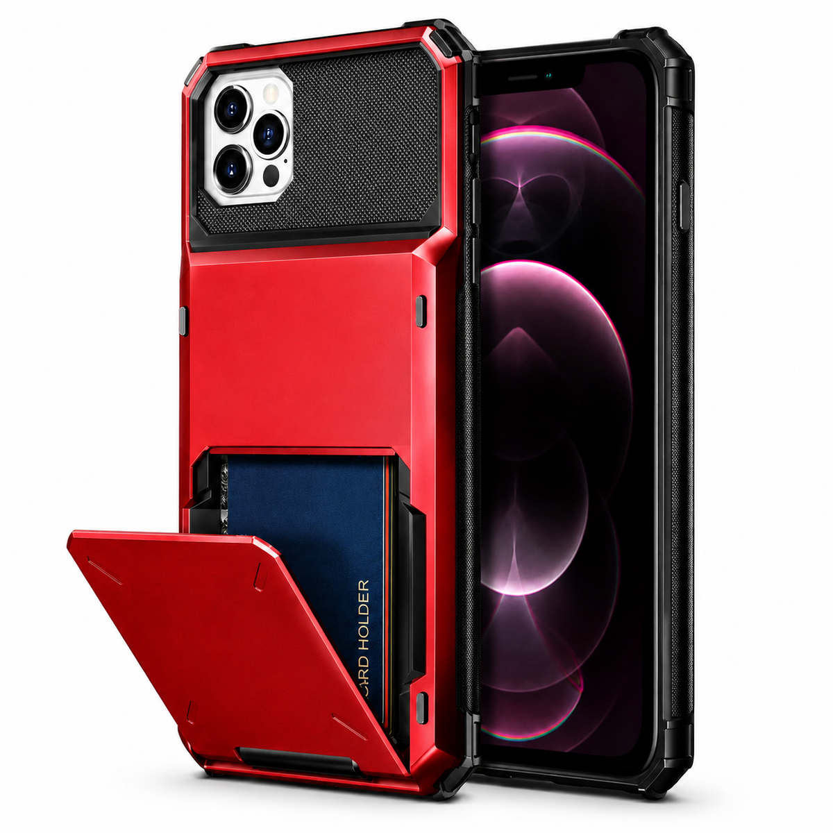 Premium iPhone Case Wallet MagSafe Compatible Magnetic Card Holder Shockproof Protective Cover Camera Lens Protection Slim Full Coverage