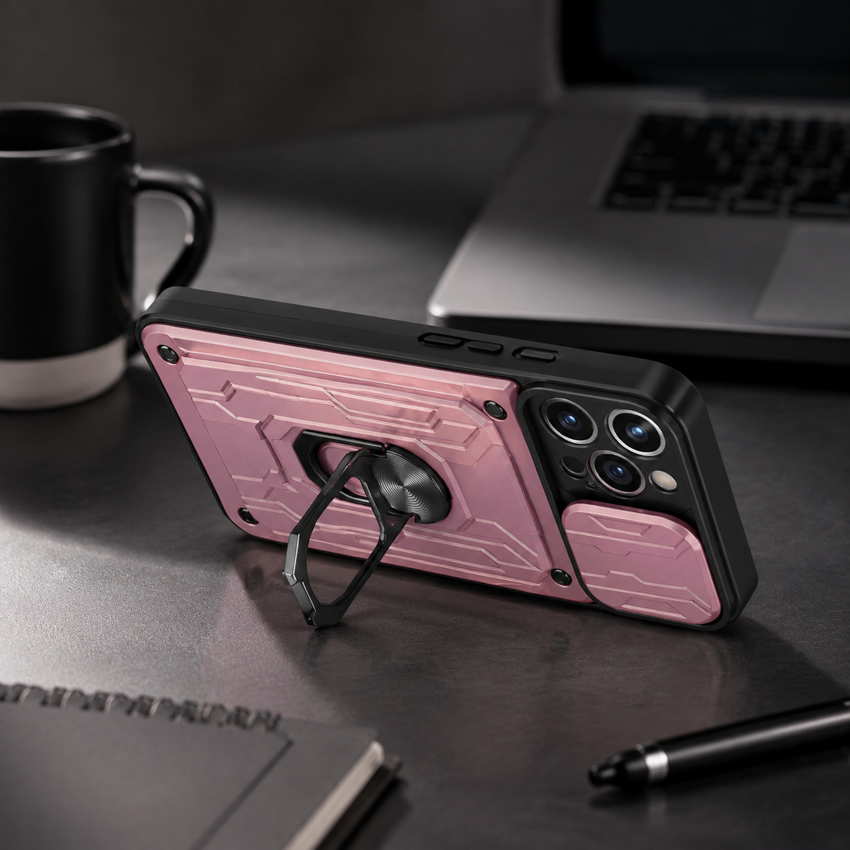 Premium iPhone Case Wallet MagSafe Compatible Silicone Card Holder Ring Stand Shockproof Protective Cover Camera Lens Protection Slim Design