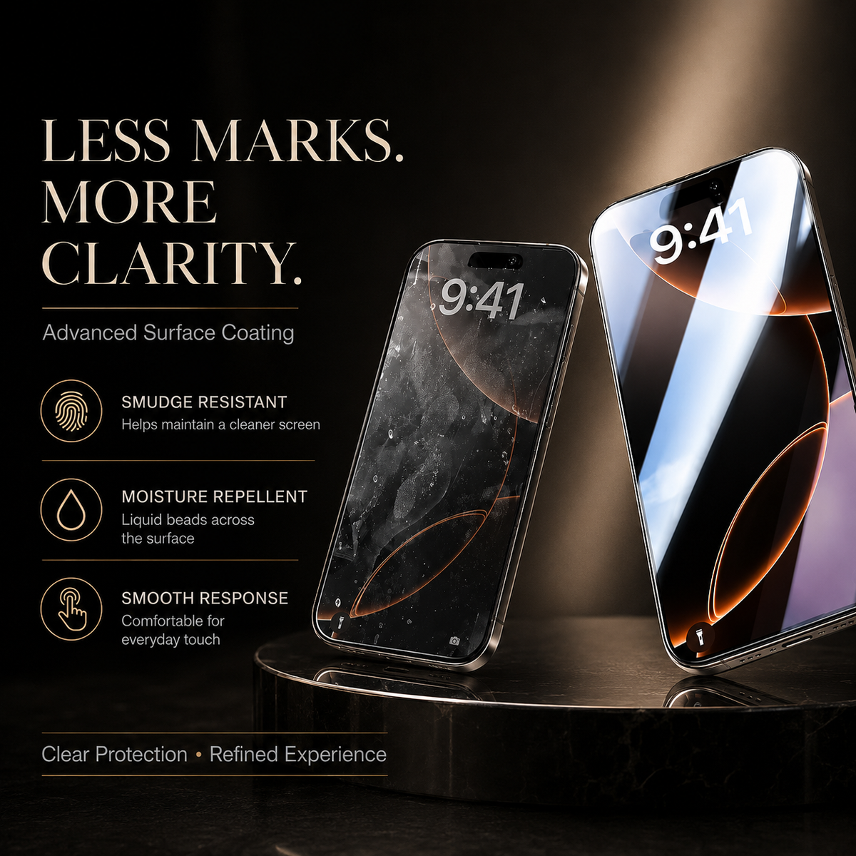 Premium iPhone Privacy Screen Protector Tempered Glass Anti Spy Full Coverage Anti Fingerprint Scratch Resistant Ultra Thin Case Friendly