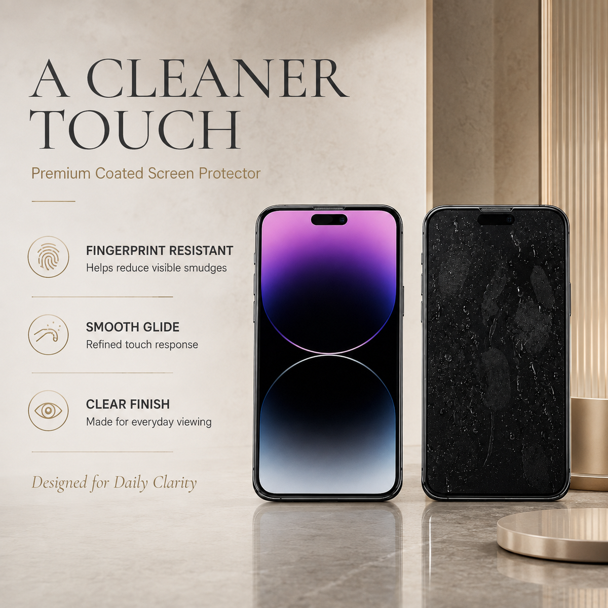 Premium iPhone Privacy Screen Protector Tempered Glass Anti Spy Full Coverage Anti Fingerprint Scratch Resistant Ultra Thin Case Friendly