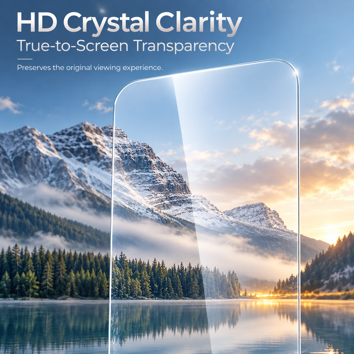 Premium iPhone Screen Protector 9H Tempered Glass HD Clear Anti Fingerprint Scratch Resistant Anti Shatter Film Case Friendly X Compatible with iPhone