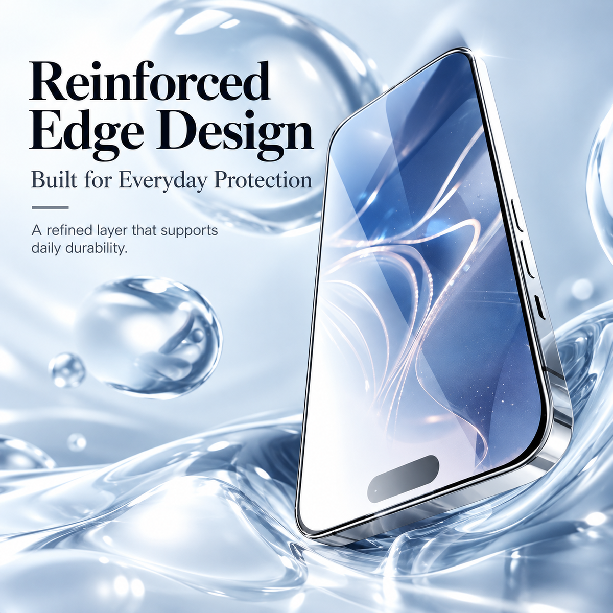 Premium iPhone Screen Protector 9H Tempered Glass HD Clear Anti Fingerprint Scratch Resistant Anti Shatter Film Case Friendly X Compatible with iPhone