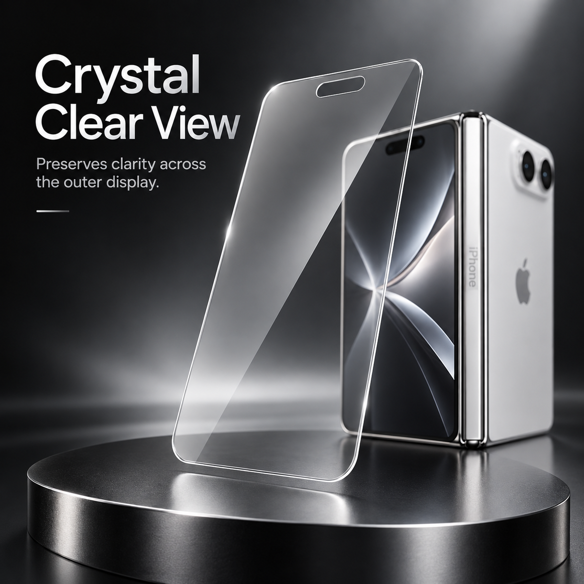 Premium iPhone Screen Protector Tempered Glass 9H HD Clear Anti Fingerprint Scratch Resistant Anti Shatter AR Film 3D Coverage Compatible with iPhones