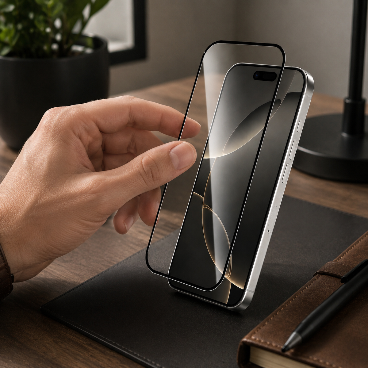 Premium iPhone Screen Protector Tempered Glass HD Clear Anti Fingerprint Scratch Resistant Bubble Free Ultra Thin Shatter Resistant Case Friendly
