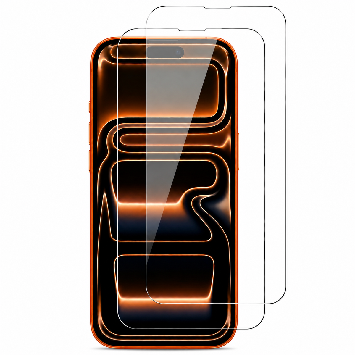 Premium iPhone Screen Protector Tempered Glass HD Clear Anti Fingerprint Scratch Resistant Bubble Free Ultra Thin Shatter Resistant Case Friendly