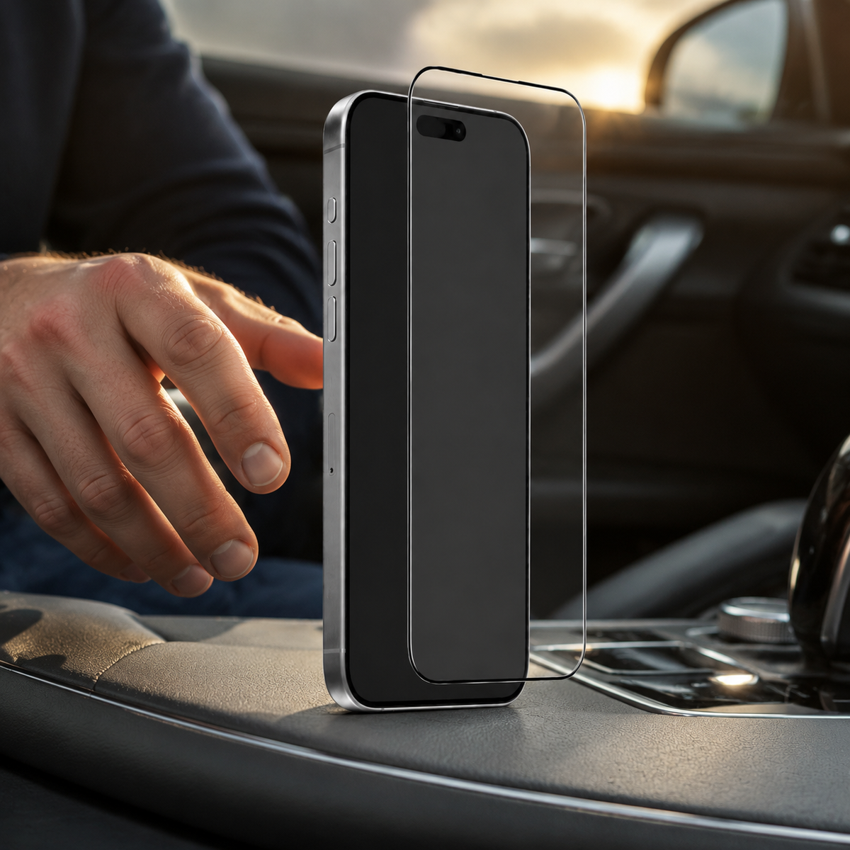 Premium iPhone Screen Protector Tempered Glass HD Clear Anti Fingerprint Scratch Resistant Bubble Free Ultra Thin Shatter Resistant Case Friendly