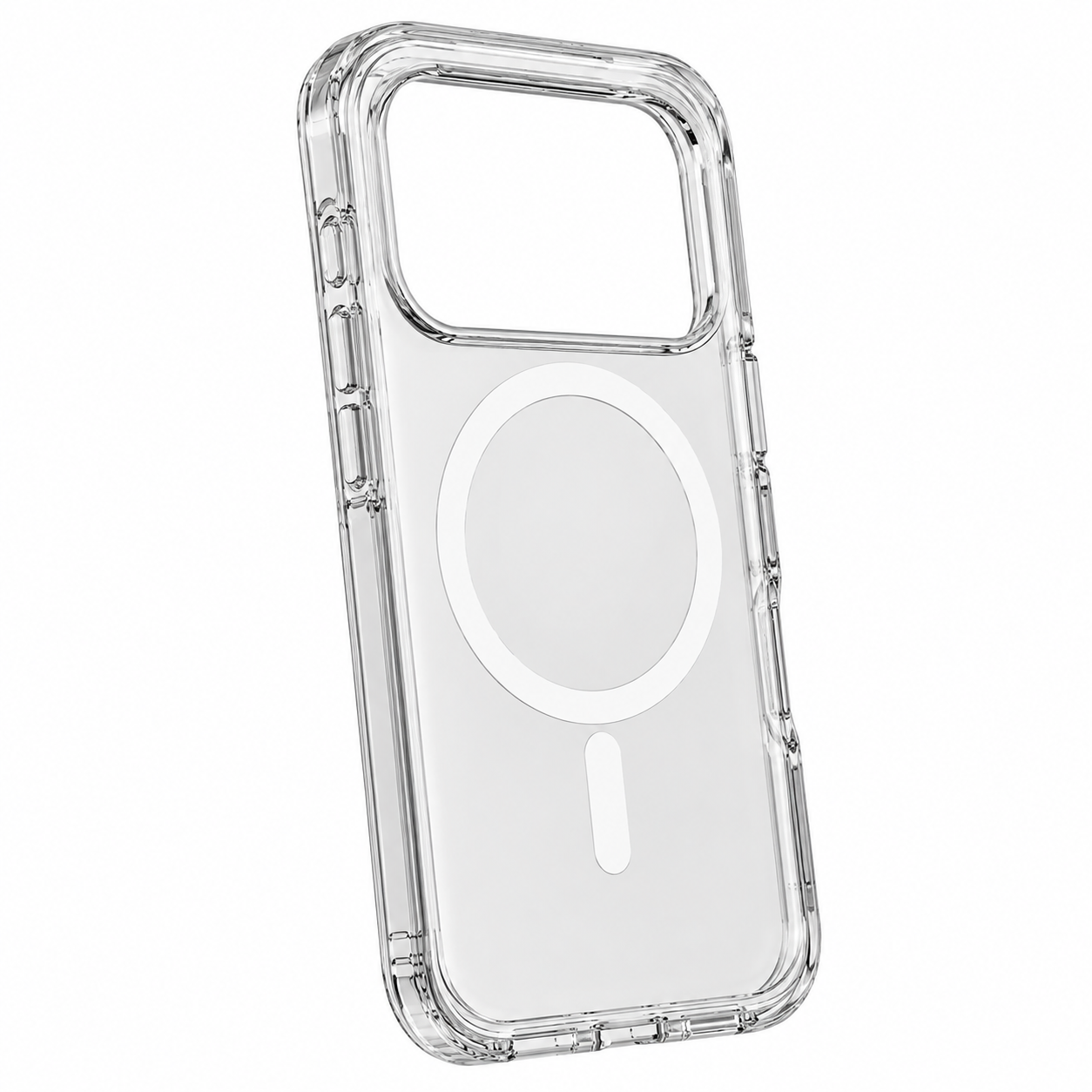 Transparent Magnetic Protective Case with Raised Edges & Precise Cutouts
