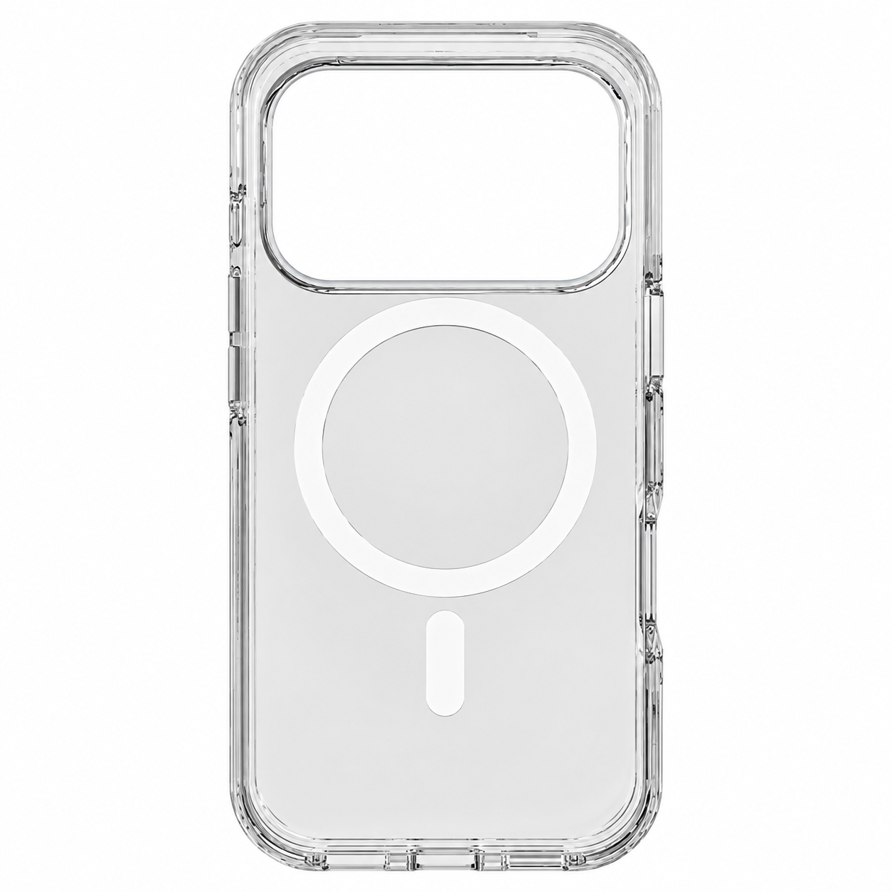 Transparent Magnetic Protective Case with Raised Edges & Precise Cutouts