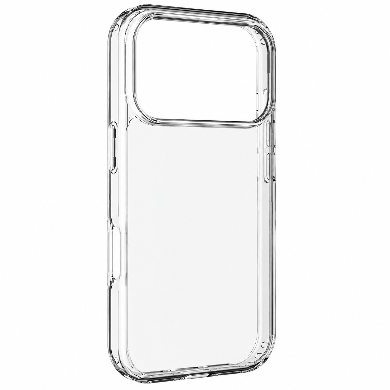 Transparent Slim-Fit Case with Cushioned Edges & Raised Camera Border