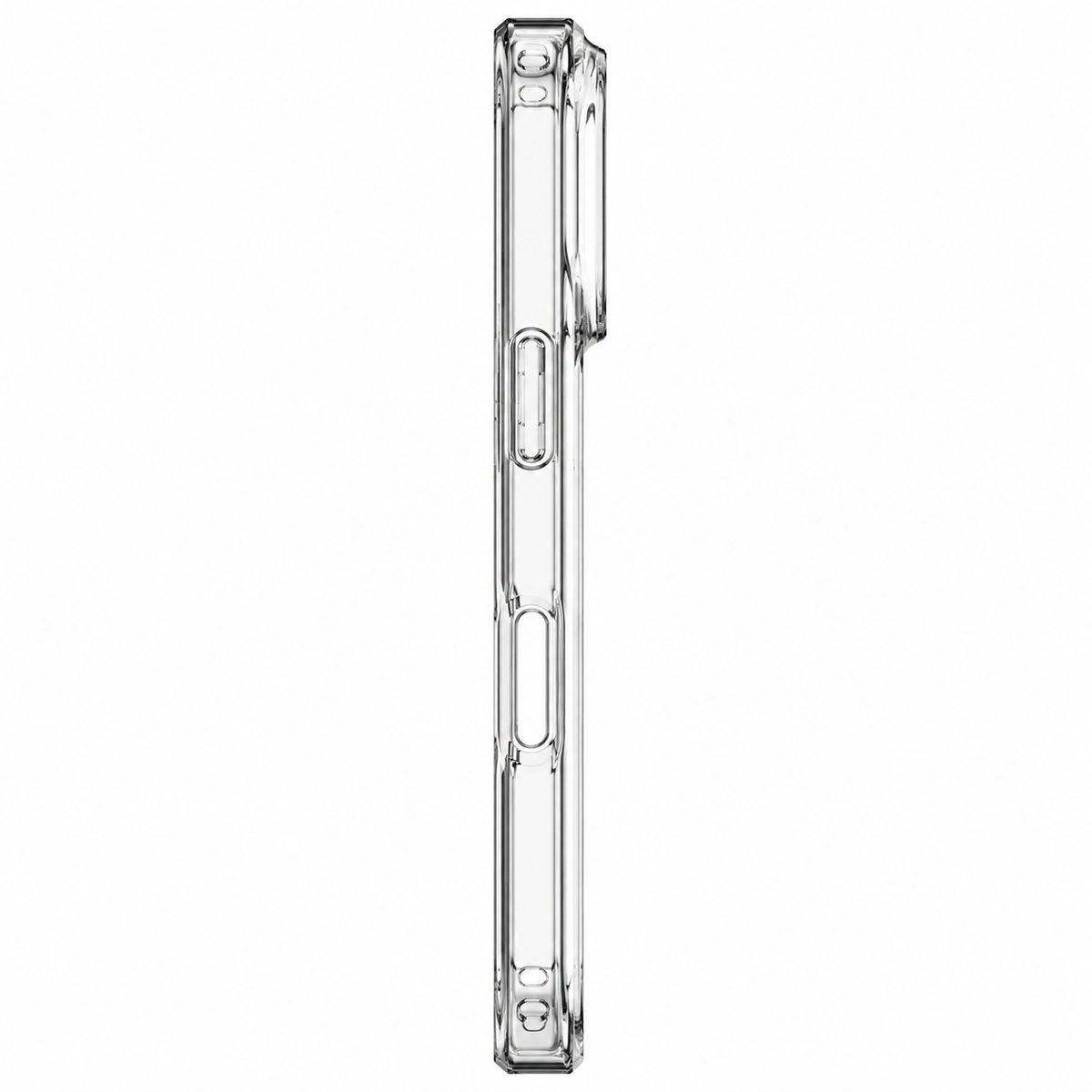 Transparent Slim-Fit Case with Cushioned Edges & Raised Camera Border